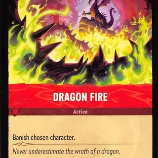 Disney Lorcana: Whispers In The Well COMMON Dragon Fire #133/204