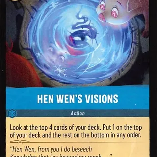 Disney Lorcana: Whispers In The Well COMMON Hen Wen's Visions #161/204