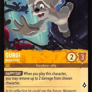 Disney Lorcana: Whispers In The Well COMMON Gurgi - Apple Lover #10/204