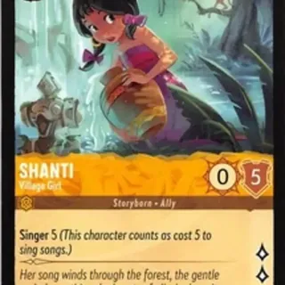 Disney Lorcana: Whispers In The Well COMMON Shanti - Village Girl #13/204