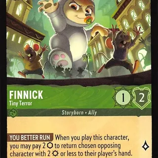 Disney Lorcana: Whispers In The Well COMMON Finnick - Tiny Terror #74/204
