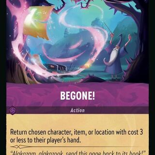 Disney Lorcana: Whispers In The Well COMMON Begone #61/204