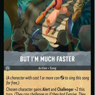 Disney Lorcana: Whispers In The Well COMMON But I'm Much Faster #195/204