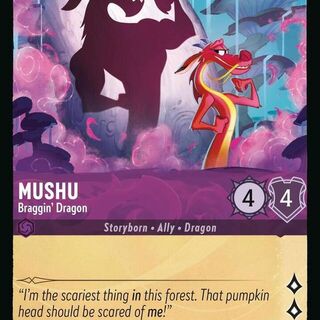 Disney Lorcana: Whispers In The Well COMMON Mushu - Braggin Dragon #46/204