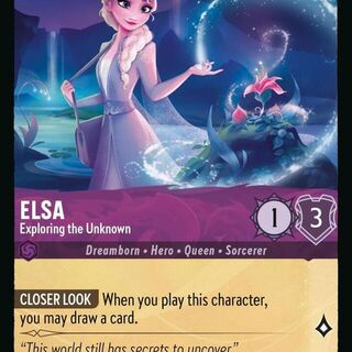 Disney Lorcana: Whispers In The Well COMMON Elsa - Exploring The Unknown #45/204