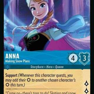 Disney Lorcana: Whispers In The Well COMMON Anna - Making Snow Plans #139/204