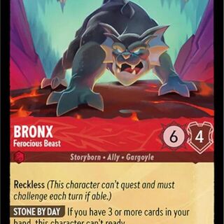 Disney Lorcana: Whispers In The Well COMMON Bronx - Ferocious Beast #114/204
