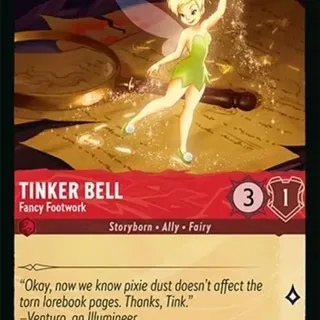 Disney Lorcana: Whispers In The Well COMMON Tinker Bell - Fancy Footwork #106/204