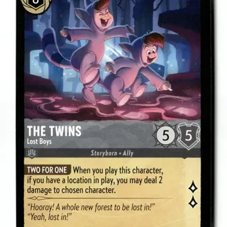 Disney Lorcana: Whispers In The Well COMMON The Twins - Lost Boys #186/204