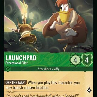 Disney Lorcana: Whispers In The Well COMMON Launchpad - Exceptional Pilot #83/204