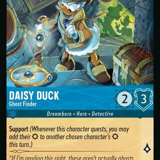 Disney Lorcana: Whispers In The Well COMMON Daisy Duck - Ghost Finder #141/204