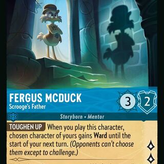 Disney Lorcana: Whispers In The Well COMMON Fergus McDuck - Scrooge's Father #144/204