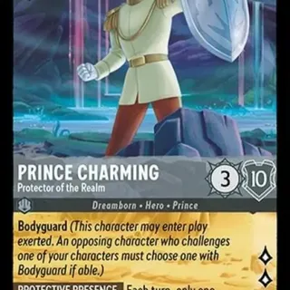 Disney Lorcana: Whispers In The Well LEGENDARY Prince Charming - Protector Of The Realm #189/204