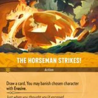 Disney Lorcana: Whispers In The Well EPIC HOLO The Horseman Strikes #207/204
