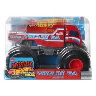 Hot Wheels Monster Trucks Oversized - Haulin' 64 Red 1/24