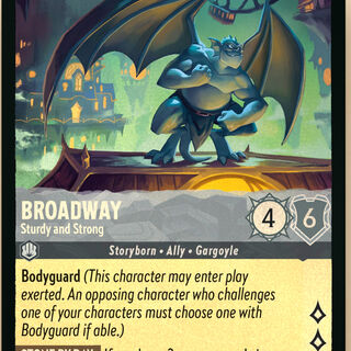 Disney Lorcana: Whispers In The Well UNCOMMON FOIL Broadway - Sturdy And Strong #190/204