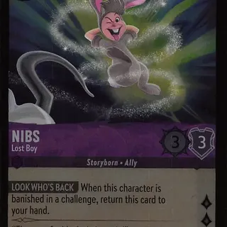 Disney Lorcana: Whispers In The Well UNCOMMON FOIL Nibs - Lost Boy #48/204