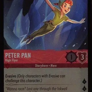 Disney Lorcana: Whispers In The Well COMMON FOIL Peter Pan - High Flyer #105/204