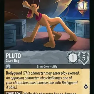 Disney Lorcana: Azurite Sea UNCOMMON Pluto - Guard Dog #186/204