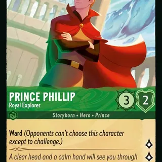 Disney Lorcana: Azurite Sea UNCOMMON Prince Phillip - Royal Explorer #83/204