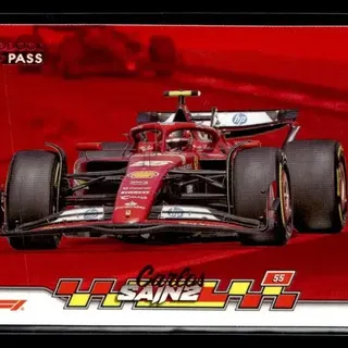 Topps F1: Paddock Pass 2024 Carlos Sainz #34 Red Foil