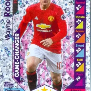 2016-2017 Match Attax Game Changer Card #386 Wayne Rooney - Manchester United