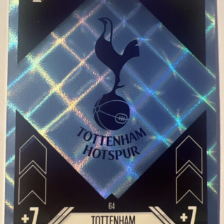 Tottenham Hotspur Badge TOPPS Match Attax 24/25 Foil Card #64