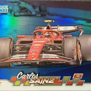 Carlos Sainz [Blue Refractor Chrome] #34 2024 Topps Paddock Pass Formula 1