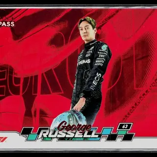 Topps F1: Paddock Pass 2024 George Russell #55 Red Foil