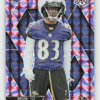 NFL 2025 Panini Mosaic: Ravens - LaJohntay Wester #366 Mosaic Reactive Purple