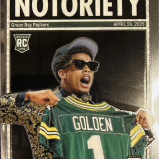 NFL 2025 Panini Mosaic: Notoriety - Matthew Golden #21 Rookie