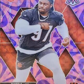 NFL 2025 Panini Mosaic: Bengals - Shemar Stewart #381 Mosaic Reactive Purple