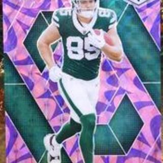 NFL 2025 Panini Mosaic: Jets - Mason Taylor #324 Mosaic Reactive Purple