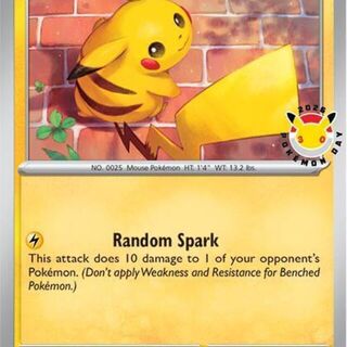 Pokémon TCG: Pikachu 51/162 Pokémon Day 2026 Stamped Card