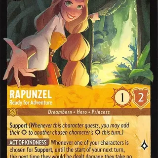 Disney Lorcana: Whispers Of The Well LEGENDARY Rapunzel - Ready For Adventure #3/204