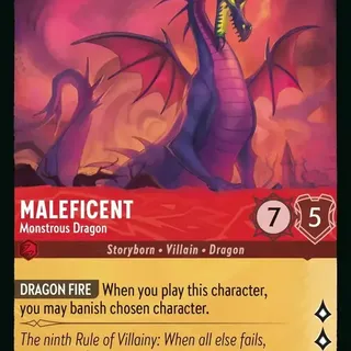 Disney Lorcana: Fabled LEGENDARY Maleficent - Monstrous Dragon #108/204