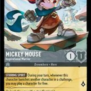 Disney Lorcana: Archazia's Island LEGENDARY Mickey Mouse - Inspirational Warrior #200/204