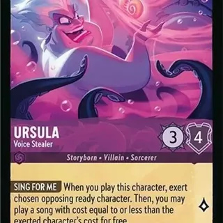 Disney Lorcana: Fabled SUPER RARE Ursula - Voice Stealer #44/204