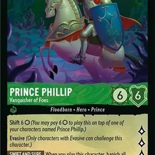 Disney Lorcana: Fabled SUPER RARE Prince Phillip - Vanquisher Of Foes #73/204