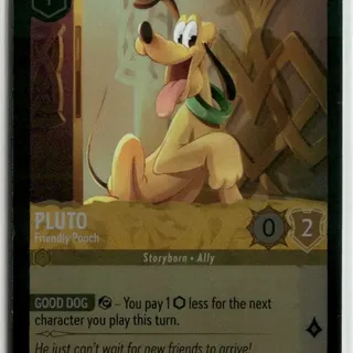 Disney Lorcana: Fabled COMMON FOIL Pluto - Friendly Pooch #21/204