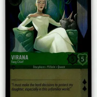 Disney Lorcana: Fabled COMMON FOIL Virana - Fang Chief #82/204