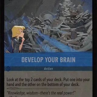 Disney Lorcana: Fabled COMMON FOIL Develop Your Brain #163/204