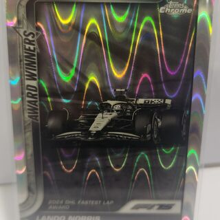 Lando Norris [Black White RayWave Refractor] #147 2025 Topps Chrome Formula 1