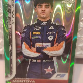 Sebastian Montoya [Green RayWave Refractor] #30 2025 Topps Chrome Formula 1
