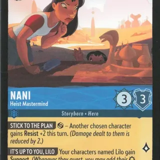 Disney Lorcana: Reign Of Jafar RARE Nani - Heist Mastermind #165/204