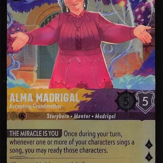 Disney Lorcana: Reign Of Jafar UNCOMMON FOIL Alma Madrigal - Accepting Grandmother #34/204