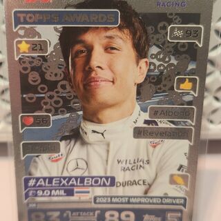 Alex Albon #306 2024 Topps Turbo Attax Formula 1