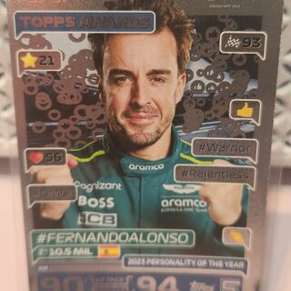 Fernando Alonso #308 2024 Topps Turbo Attax Formula 1
