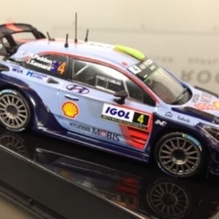 IXO 1/43 Hyundai i20 Coupe WRC #6 Tour de Corse 2017-Paddon/Kennard