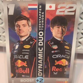 Max Verstappen & Yuki Tsunoda #33 2025 Topps F1 Turbo Attax Dynamic Duo
